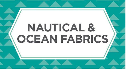 Shop our selection of ocean and nautical fabrics here.