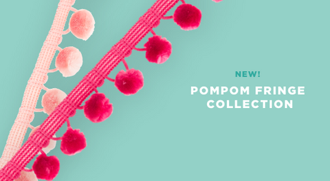 Buy pom pom trim in a variety of colors and sizes here.