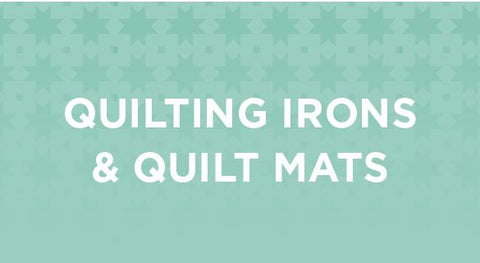 Shop our selection of quilting irons and quilt mats here.