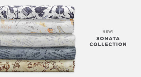  Shop fabric by the yard from the Sonata collection while supplies last.