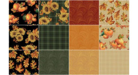 Selection of Autumn Elegance fabrics by Benartex available in our online quilt shop.