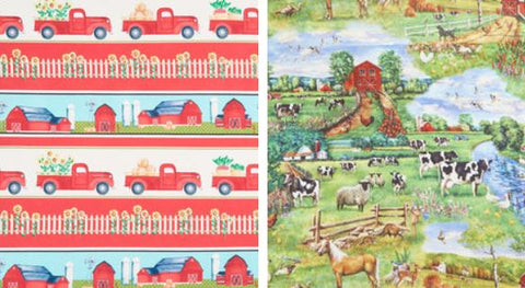 Barnyard fabric and patterns available in our online quilt shop.