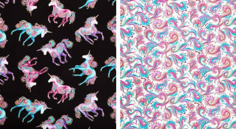 Believe In Unicorns fabric collection, available in our online quilt shop.