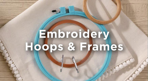 Shop our collection of hand embroidery hoops here.