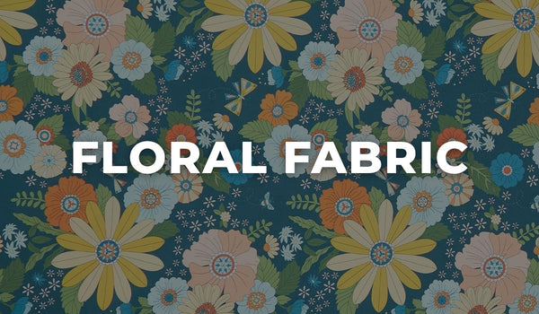 Floral fabric by the yard
