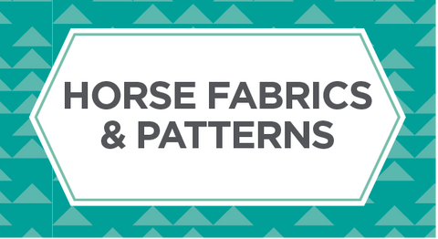 Shop our selection of horse fabrics and horse patterns here.