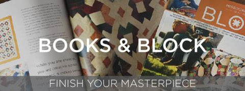 quilting books and BLOCK magazine