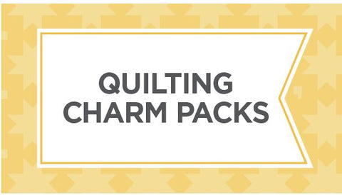 Buy 5 inch squares, or charm packs for quilting here.