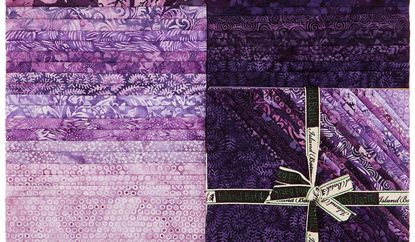 Batik precut fabric jelly rolls, layer cakes and charm packs