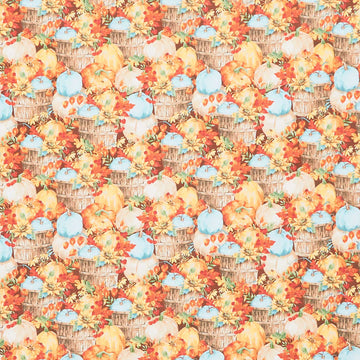 Autumn Blessings - Autumn Collage Orange Yardage Primary Image