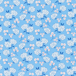 Garden Party (Windham) - Sweetheart Bouquet Blue Yardage Primary Image