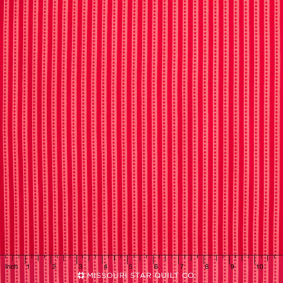 Santa Express - Stripe Red Yardage