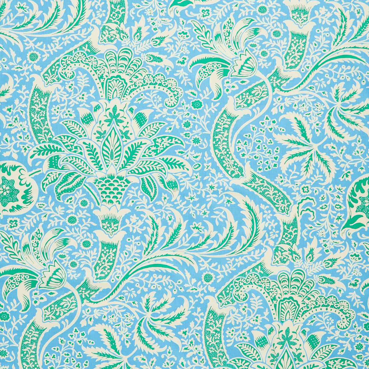 Kaffe Fassett x The Original Morris & Co. - Indian Aqua Yardage