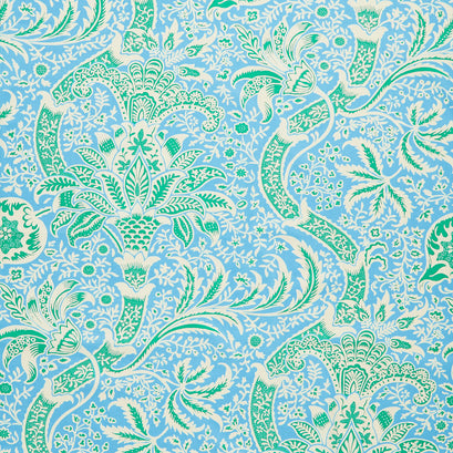Kaffe Fassett x The Original Morris & Co. - Indian Aqua Yardage