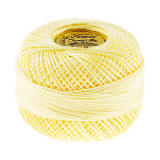 Presencia Perle Cotton Thread Size 8 Light Yellow
