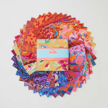 Kaffe Fassett Collective - February 2025 Warm Colorway Charm Pack