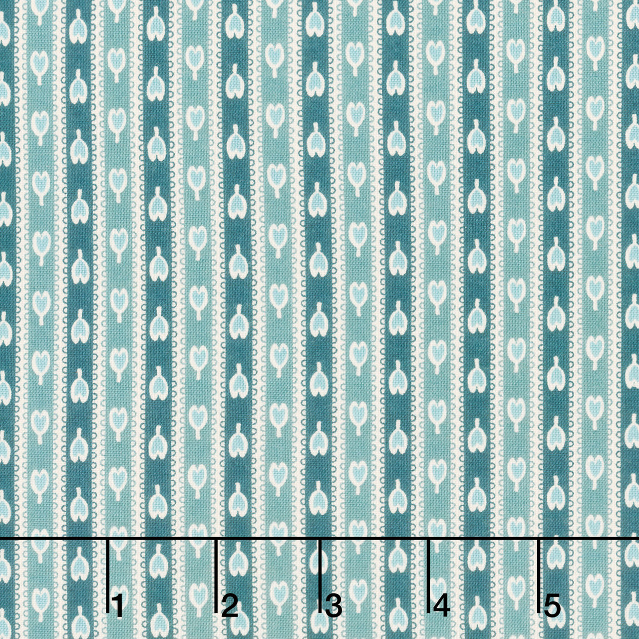Flower Box - Trailing Petals Teal Yardage Primary Image