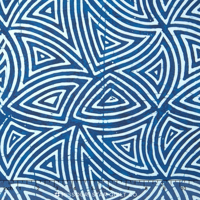 Tonga Batiks - Indigo Dreams Tribal Storm Yardage