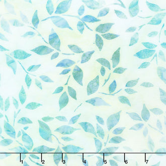 Artisan Batiks - Anemone Leaves Sea Glass Yardage