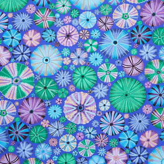 Kaffe Fassett Collective - August 2024 Urchin Blue Yardage