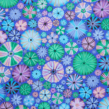 Kaffe Fassett Collective - August 2024 - Urchin Blue Yardage Primary Image