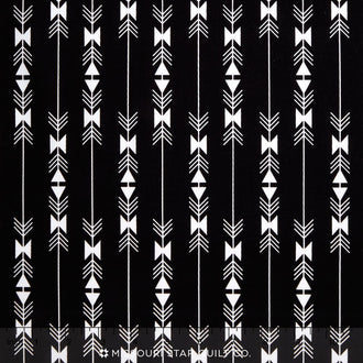 Four Corners - Stripe Black Yardage