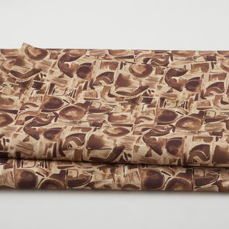 Spectral - Abstract Shapes Cocoa 118" Wide 3 Yard Cut