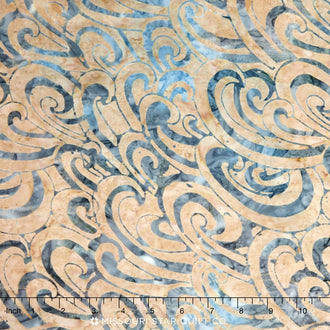 Tonga Batiks - Oceana Waves Jute Yardage