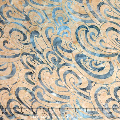 Tonga Batiks - Oceana Waves Jute Yardage