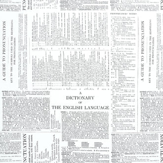 Old School - Dictionary White Yardage