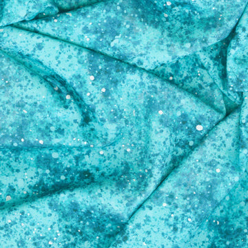 On Dragonfly Wings - Spatter Texture Turquoise Yardage Alternative View #1