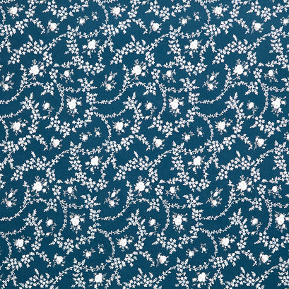 Serenity Blues - Vines Navy Yardage