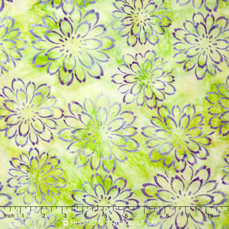 Artisan Batiks - Asian Legacy Chrysanthemum Spring Yardage