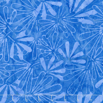 Tonga Batiks - Zing Tiki Blue Yardage