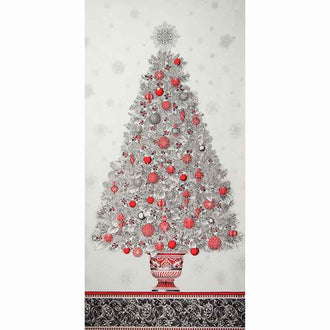 Winter's Grandeur 4 - Winter Colorstory Tree Winter Metallic Panel