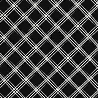 Midnight Meadow - Plaid Black Yardage