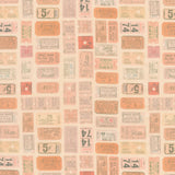 Eclectic Elements - Palette Orange Tickets Orange Yardage
