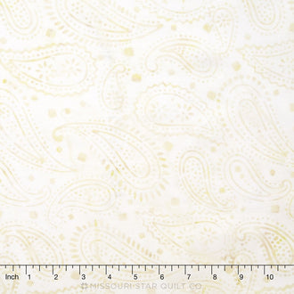 Tonga Batiks - Cloud Henna Paisley Ivory Yardage
