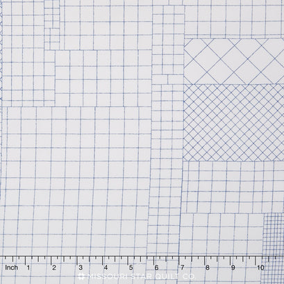 Doe Complete Collection - Subdivided Blue Yardage