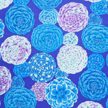 Kaffe Fassett Collective - August 2024 - Japonica Blue Yardage Primary Image