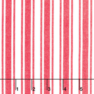 Panache - Panche Wovens Stripe White Red Yardage