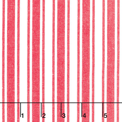 Panache - Panche Wovens Stripe White Red Yardage