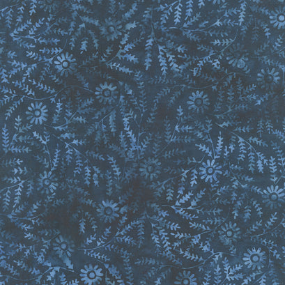 Twilight Batiks - Thyme Daisy Storm Yardage