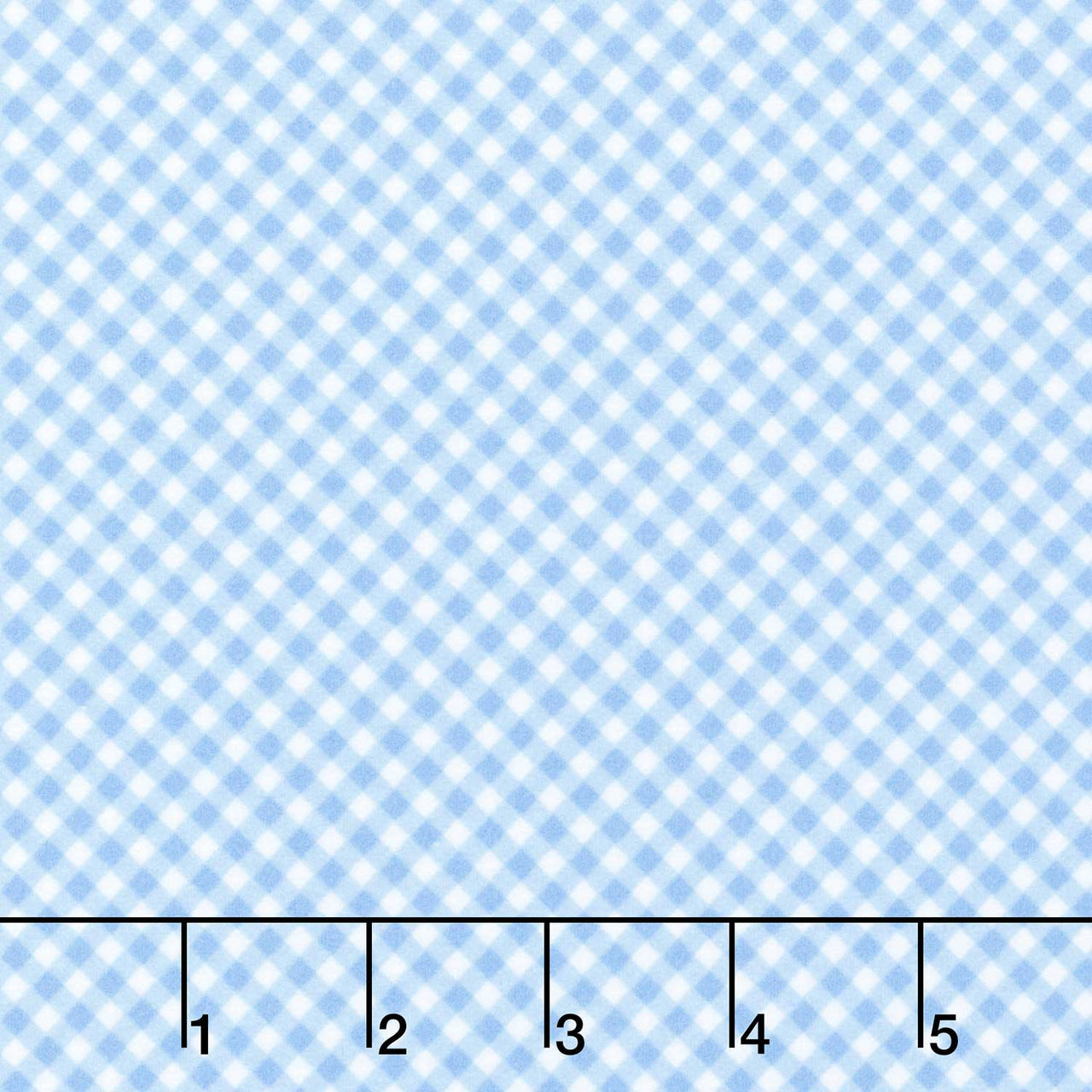 Playtime Flannel - Bias Gingham Blue Yardage Primary Image