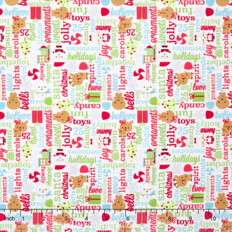 Santa Express - Greetings Multi Yardage