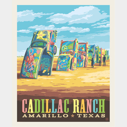 Route 66 - Cadillac Ranch Multi Panel