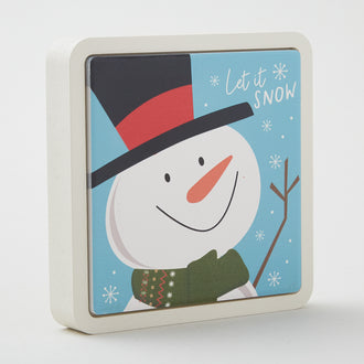 Let It Snow Mini Ceramic Sign