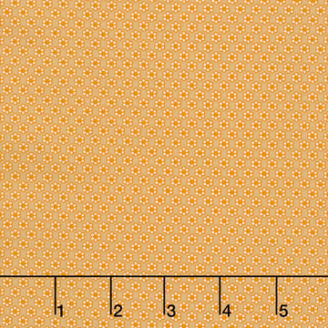 Circa - Sharp Cheddar - Little Daisy Khaki Yardage Primary Image