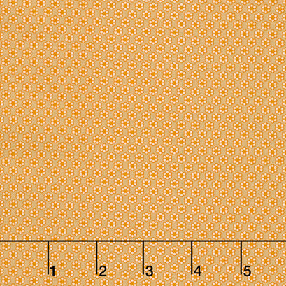 Circa - Sharp Cheddar Little Daisy Khaki Yardage