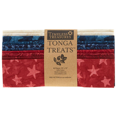 Tonga Treats Batiks - Patriots 10" Squares
